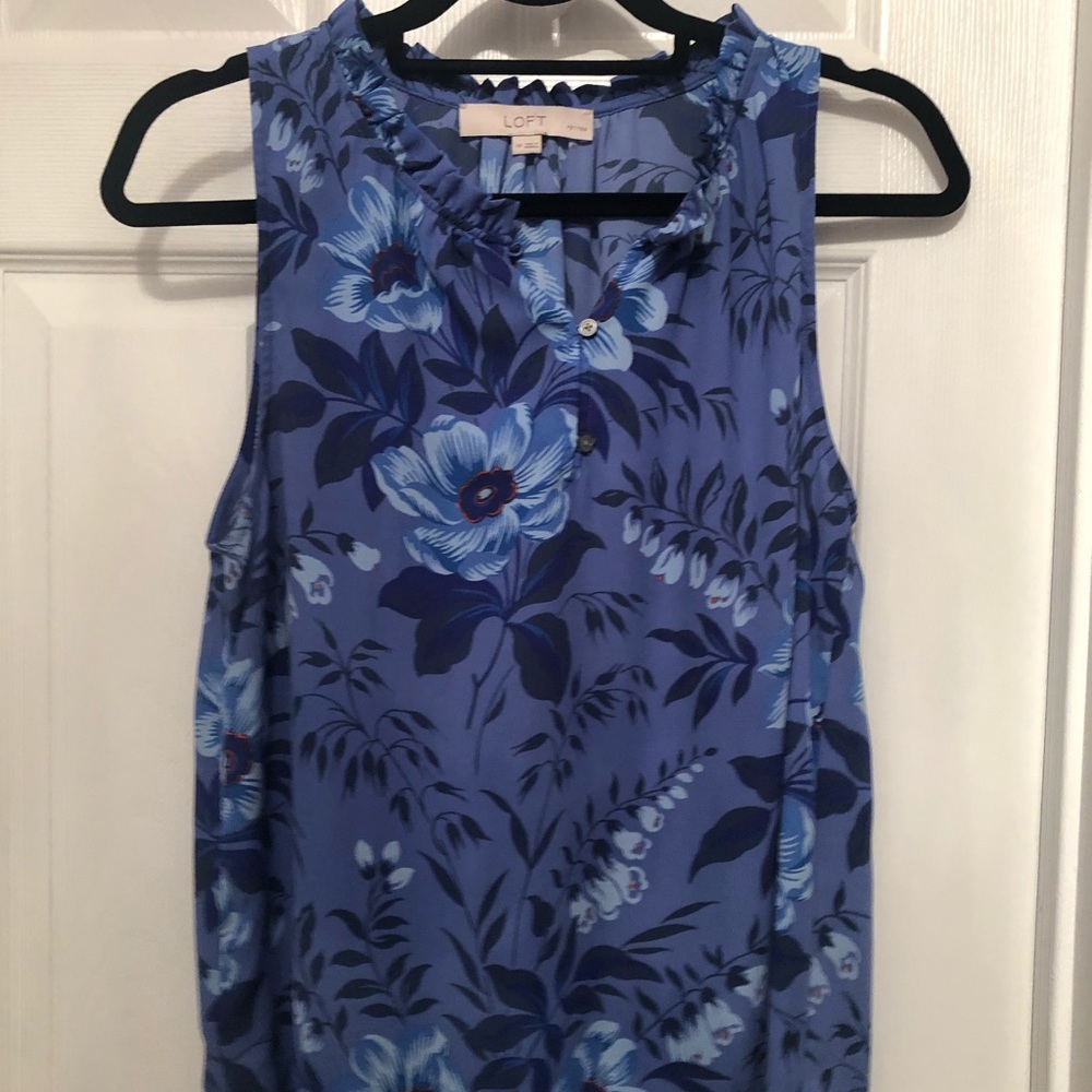 LOFT Blue blouse